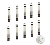 UtySty 10 Pack Cup Dispenser Retainer Spring Replacement Stainless Steel Plate Clips Gripper for Pull Type Water Cooler Cup Holder Wall Mounted Cone Cup Dispensers Disposable Paper Plastic Cups