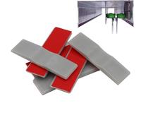 UtySty 10 Pack Sliding Door Stopper Concave Locator Stick-on Positioner Anti-Collision Buffer Adapter for Wardrobe Upper Track Rail Roller Wheel Pulley System Window Cabinet Furniture Accessories