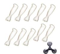 UtySty 10 Pack Stair Climbing Cart Wheel Retaining Spring Clips Replacement Anti Loss Fixing Pin Clamp Lock Snap Rings for Grocery Shopping Cart Trolley Dolly Stair Climber Hand Truck Utility Carts