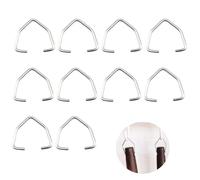 UtySty 10 Pack Wooden Spoons Handle Hook Add on Jump Ring Attachement Clasp Hanging Hooks for Kitchen Cooking Utensils Set Silicone Kitchen Utensils Set Scraper Spatula Under Cabinet Utensil Holder