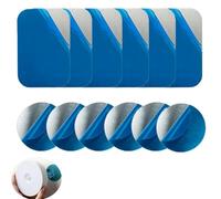 UtySty 12 Pack Metal Plate Mount Replacement Adhesive Iron Sticker Patch for Stick-on Magnet Closet Light Motion Sensor Night Lights Under Counter Lighting Bar Cordless Magnetic NightLight