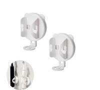 UtySty 2 Pack Electric Toothbrush Holder Sticky Adhesive Wall-Mounted Storage Stand Rack Organizer Bracket for Rechargeable Electronic Toothbrushes Toothpaste Saving Space Keep Drying Bathroom Gadgets