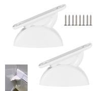 UtySty 2 Pack RV Door Catch Camper Door Holder Stoppers Locks Bottom Top Stops Retainer for RV Camper Trailer Motorhome Caravan Campervan 5th Wheel Fifth Wheel Plate Wheel Keep Door Open