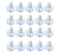 UtySty 20 Pack M6 Thread Furniture Feet Levelers Adjustable Furniture Leveling Feet 6mm Threaded Furniture Sliders Screws Floor Protector for Outdoor Patio Furniture Set Wicker Chairs Dining Table