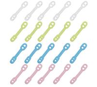 UtySty 20 Pack Windproof Clothes Hanger Locks, Silicone Fixing Clips, Non-Falling, Shockproof, Velvet Hangers, Wire Coat Hangers, Outside Clothesline, RV Trailer