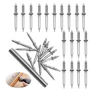 UtySty 200 Pack Double Head Skirting Nails Wooden Steps Thread Seamless Nail Invisible Double Headed Nail for Wooden Skirting Trim Installation Baseboard Acoustic Panels Stairway Door Floor Furniture