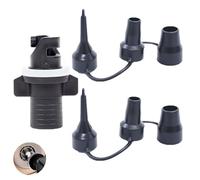 UtySty 3 Pack Electric Air Pump Nozzles Replacement with Inflatable Boat Air Valve Adapter for Quick-Fill Air Pump Portable Inflator Deflator Queen Air Mattress Bed Inflatable Kayak Pool Floats Tubes