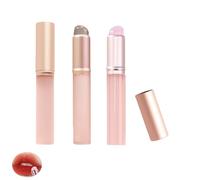 UtySty 3 Pack Silicone Lip Brush Applicator Reusable Nail Art Smudge Brushes for Chrome Powder Lip Mask Balm Pat Ombre Gel Lipstick Concealer Eyeshadow Girls Women Makeup Cosmetic Tool