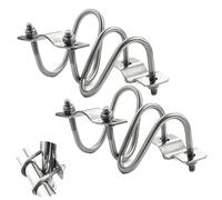 UtySty 4 Pack Vertical Pipe Clip Cross Connector Clamp Mount OD 1‘’-1.2‘’ EMT Tube Double U-shaped Screw Bolt Fixed Clasp Fixator Buckle for Farm Garden Greenhouse Nursery Shade Scaffolding Frame