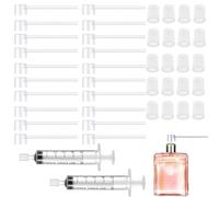 UtySty 42 Pack Perfume Refill Tool Kit Perfume Dispenser Pump Connector 90 Degree Pipe Transfer Tool for Atomizer Perfume Spray Bottle Mini Refillable Perfume Portable Atomizer Bottle Travel Empty