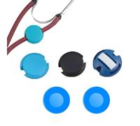 UtySty 5 Pack Stethoscope Name Tag Charm with Stethoscope Head Cover Protector Writable Blank Badge for Nurse Doctor Personalized Decoration Monogram Title Customized DIY Steth ID Tags Label