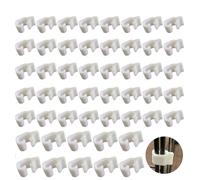 UtySty 50 Pack Wire Cage Clips Cat Cage Door Latch Buckle Lock Snap on Detachable Connector Clamp for DIY Assembly Kitten Puppy Chicken Quail Pigeon Dog Rabbit Cages Gate Yard
