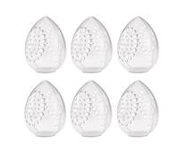 UtySty 6 Pack Makeup Sponge Holder Carring Case Storage Box Clear Hard Container Protector for Cosmetic Make Up Blending Sponges Powder Puff Beauty Egg Blenders Travel Outdoor