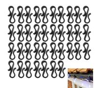 UtySty 60 Pack Fairy Lights Clips Christmas Light Clips Double End S Shaped Hook String Light Hanger Hooks for Fairy String Lights RGB LED Wire Light Indoor Outdoor Starry Twinkle Light Patio Lights