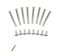 UtySty 8 Pack Folding Hand Fan Axle Rivet Nail and Nut Repair Kit 30mm/1.18inch Handheld Fans Solid Shaft Replacement Fastener for DIY Handmade Bamboo Paper Dried Flower Fan Accessories (30mm/1.18in)