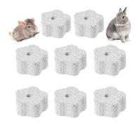 UtySty 8 Pack Lava Block Chew Toy Small Pet Animal Lava Bites Chews Toy Teeth Grinding Stone Mineral Calcium Block for Chinchilla Hamster Parrot Chinchillas Rabbit Guinea Pig Gerbil Mouse Squirrels