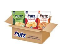 Utz Custom Bundle, Pick 3 Family-Size Potato Chips | Choose 3 from 11 real flavors: Original, Ripples, Honey Barbeque, Salt & Vinegar, Red Hot, The Crab Chip and more