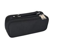 UTZERO Pencil Case Pencil Case Large Capacity Triple Zipper Pencil Case For School Office College Pencil Bag Storage Bag Adult Teens Boys Girls-Black 2