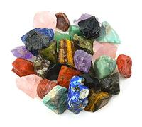 UU UNIHOM 3 lbs Bulk Rough Madagascar Stones Mix - Large 1" Natural Raw Stones Crystal for Tumbling, Cabbing, Fountain Rocks, Decoration,Polishing, Wire Wrapping, Wicca & Reiki Crystal Healing