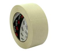 3M UU001577806 101E Value Masking Tape, 48 mm x 50 m, Beige (Pack of 6)