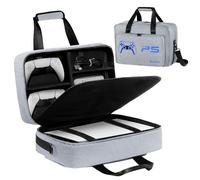 UUBOXS Carrying Case for PS5, Upgrade Protective Travel Bag for PS 5, Large Capacity Storage Bag Compatible with Playstation 5 Controller Console Accessories