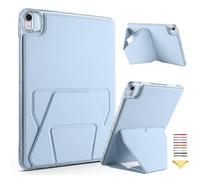 UUcovers Case for iPad mini 7 A17 Pro 2024 & iPad mini 6 2021 with Horizontal & Vertical Stand, Acrylic Shockproof Silicone Bumper & PU Leather Cover for iPad mini 7th/6th Generation 8.3 inch, Blue