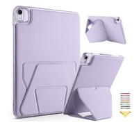 UUcovers Case for iPad mini 7 A17 Pro 2024 & iPad mini 6 2021 with Horizontal & Vertical Stand, Acrylic Shockproof Silicone Bumper & PU Leather Cover for iPad mini 7th/6th Generation 8.3 inch, Purple