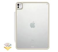 UUcovers Case for iPad Pro 13 inch M4 Tablet (2024), Supports Pencil Pro & Pencil (USB-C) Charging & Magnetic Attachment Translucent Hard Back & Soft TPU Shockproof Bumper Anti-Yellowing Cover, Gray