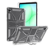 UUcovers Clear Stand Case for Galaxy Tab S10 Plus 12.4"/Tab S9 Plus 12.4 inch 2024/2023 with S Pen Holder Kickstand Anti-Yellowing Soft Back Shockproof Bumper Rugged Cover for Samsung Tab S10+/Tab S9+