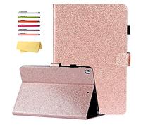 UUcovers for Apple iPad 10.2 Inch Case 9th/8th/7th Generation (2021/2020/2019) with Auto Wake/Sleep [Pencil Holder] Pockets Smart Multi-Angle Folio Stand PU Leather TPU Shockproof Cover, Rosegold