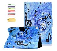 UUcovers For Apple iPad 8th Generation (2020)/7th Generation (2019) 10.2 Inch, [Corner Protection] Multi-Angle Folio Stand Cover with Pencil Holder Pockets Auto Wake/Sleep, Blue Sheet Music