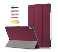 UUcovers for Apple iPad (A16) 11th Generation 11 inch 2025 & iPad 10th Generation Case 10.9 inch 2022 with Stand [Auto Sleep/Wake] Smart PU Leather & Hard Bumper Shockproof Tri-fold Cover, Wine Red