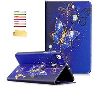 UUcovers for Samsung Galaxy Tab A 8.4" 2020 Tablet Case SM-T307/T307U (Verizon/T-Mobile/Sprint/AT&T) with Pencil Holder Card Slots Stand PU Leather Cover Folio Wallet Magnetic Shell, Blue Butterfly