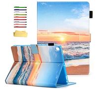 UUcovers iPad 10.2 2019 Protective Case, iPad 7th Generation 10.2 inch Cover, Stand PU Leather Magnetic Smart Shell with Kickstand Pencil Holder Dual Layer Protection [Auto Wake/Sleep], Beach Sunrise
