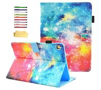 UUcovers iPad 10.2 Inch Case 2020 & 2019 with Stand Pencil Holder [Auto Wake/Sleep] Card Pockets Slim Smart Multi-Angle PU Leather Magnetic Folio Cover for Apple iPad 8th/7th Generation, Starry Galaxy