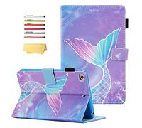 UUcovers iPad Mini 5/4/3/2/1 Case 7.9 inch with Stand Pencil Holder PU Leather [Auto Sleep/Wake] Smart Folio Cover for Apple iPad Mini 5th (2019),4th,3rd,2nd,1st Generation, Pink Mermaid Tail Scale