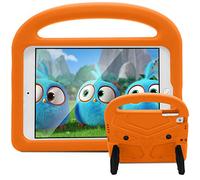 UUcovers Kids Case for 7.9" iPad mini 5/Mini 4/Mini 3/Mini 2/Mini 1, Friendly Silicone Shockproof Cover with Handle Kickstand for Apple iPad mini 5th (2019), Mini 4th/ 3rd/ 2nd/1st Generation, Orange