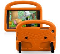 UUcovers Kids Case for Galaxy Tab A 8.0 inch 2019 Model (SM-T290/T295/T297) with Handle/Kickstand Shockproof Light Weight Protective Stand Case for Samsung Galaxy Tab A 8.0 2019 Without S Pen,Orange
