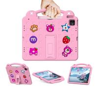UUcovers Kids Case for iPad Air 13 inch M3 2025/M2 2024 & iPad Pro 13 inch M4 2024 & iPad Pro 12.9 inch Cover 6th/5th/4th/3rd Generation (2022/2021/2020/2018) with Stand/Pencil Holder/Handle, Pink