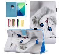 UUcovers Samsung Galaxy Tab A 10.1 Case - Slim Fit Premium PU Leather Folio Stand Cover with Auto Wake/Sleep Wallet Case for Galaxy Tab A 10.1 Inch Tablet (SM-T580/T585), Kitten