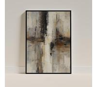 UUDEZO Neutral Abstract Wall Art, Wabi Sabi Wall Art, Modern Textured Beige Artwork for Walls Living Room Home Decor(40x50cm(16x20inch)