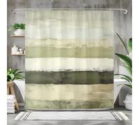 UUDIHO Abstract Bath Shower Curtain, Cream Mildew Resistant Washable for Bathroom Wet Room Extra Long Shower Curtain Decor 200x220cm/79x87in(WxH) Shower Curtain