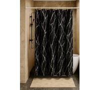 UUDIHO Black Marble Luxury Shower Curtain - Premium Design for Modern Bathrooms - Bathroom Curtains(100x180cm/39x71in(WxH)/Bathroom Curtain)