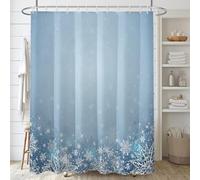 UUDIHO Blue Mist Dark Pattern Printed Shower Curtain with Hooks, Polyester Fabric Shower Curtain, Four Seasons Universal(90x200cm/35x79in(WxH) Bathroom Curtains)