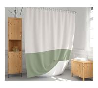 UUDIHO Modern shower curtains Color block bath curtain Wet Room Extra Long Polyester Fabric With Hooks For Bath Tub 180x150cm/71x59in(WxH) Shower Curtain