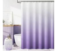 UUDIHO Purple Gradient Shower Curtain Liner Machine Washable Bathroom Bathtub Divider Set for Bathroom Decor(90x190cm/35x75in(WxH)/Bathroom Curtain)