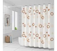 UUDIHO Shower Curtain with Coffee ring,Waterproof toilet creative decorative partition curtain transparent to protect privacy(80x190cm/31x75in(WxH)/Bathtub Curtains)