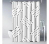UUDIHO White Machine Washable Shower Curtain Liner, Waterproof Fabric Shower Curtain Liner for Bathroom Home Decoration 200x200cm/79x79in(WxH) Bathroom curtains