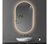 UUDQCD Bathroom Mirror With Led Lights, Vanity Mirror lights, 3 Colors Dimmable Light (Style A,40X60CM)