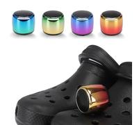 UUEENN Mini Speaker for Clog, Bluetooth Clog Charm, Red-Yellow Fade